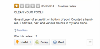 Illustration for article titled 'Dirty Bloody Tampons': Yelp's Grimmest Reviews of Swimming Pools